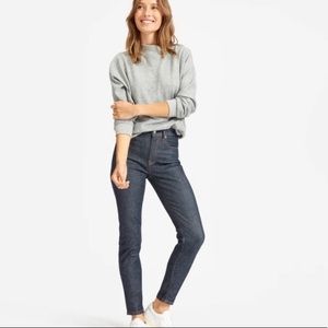 EVERLANE Dark Wash Skinny Ankle Jeans